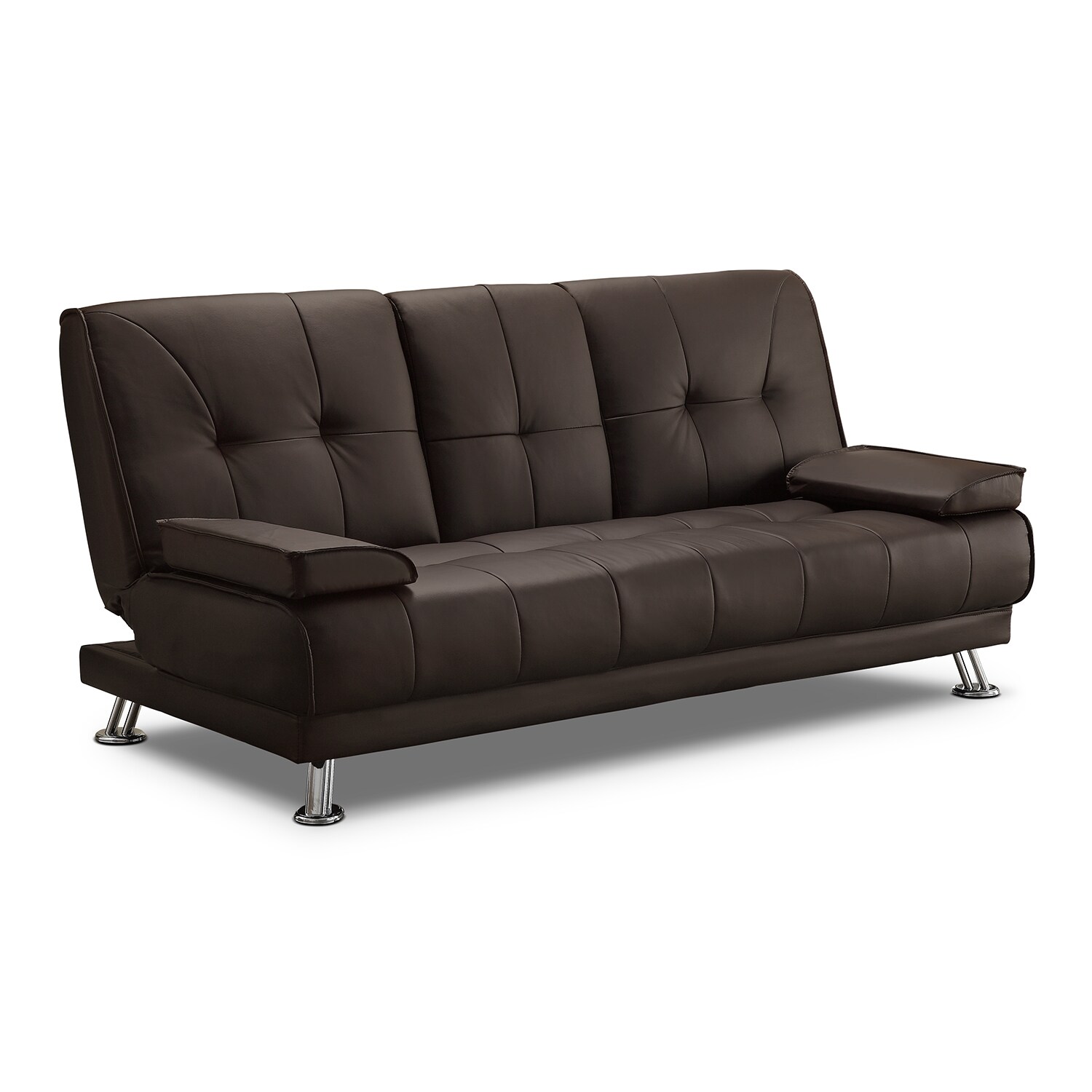 Flash Futon Sofa Bed Dark Brown Value City Furniture